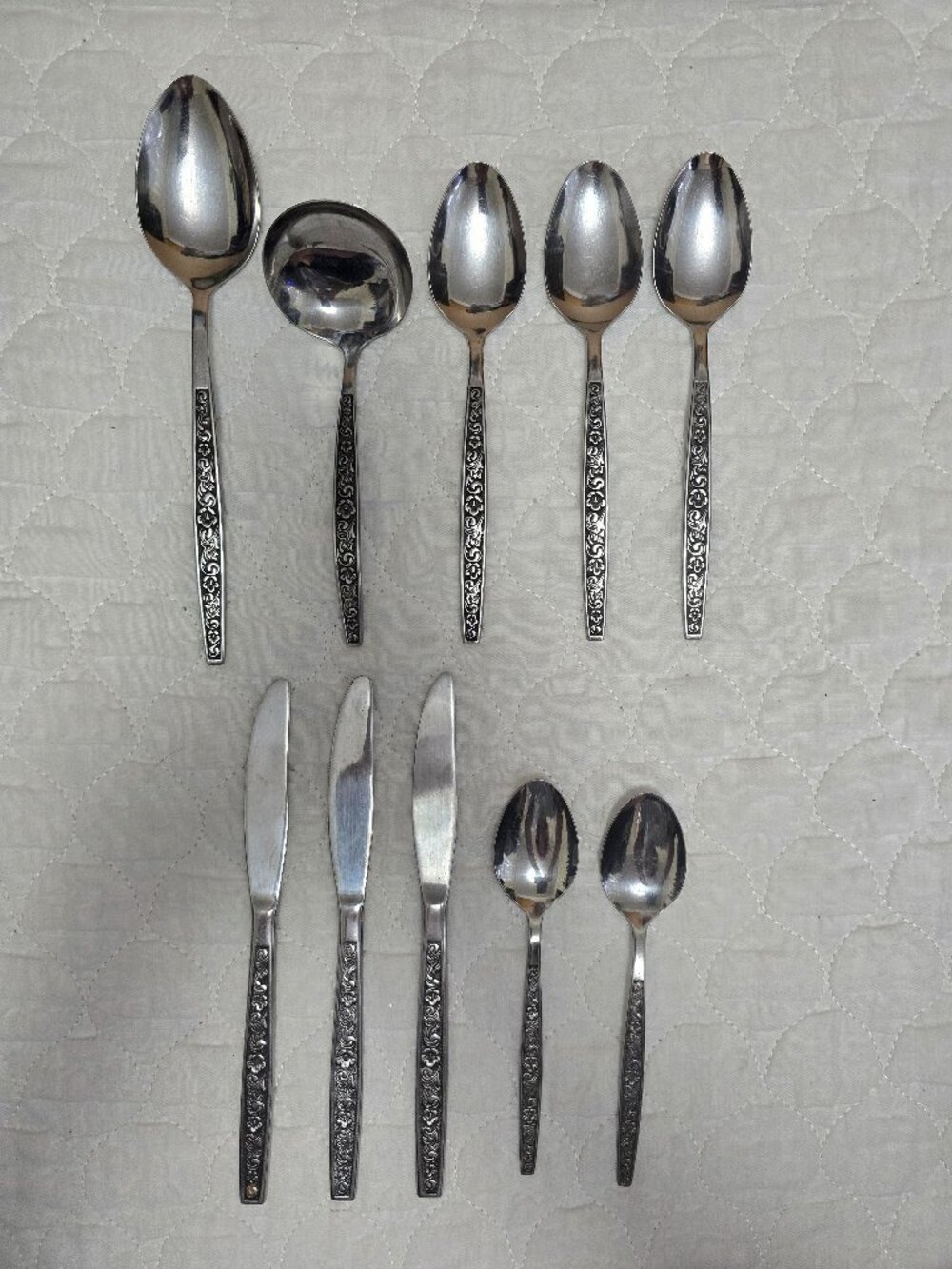 Lot Of 10 Oneida Northland Rendezvous Stainless Flatware Excellent Condition.